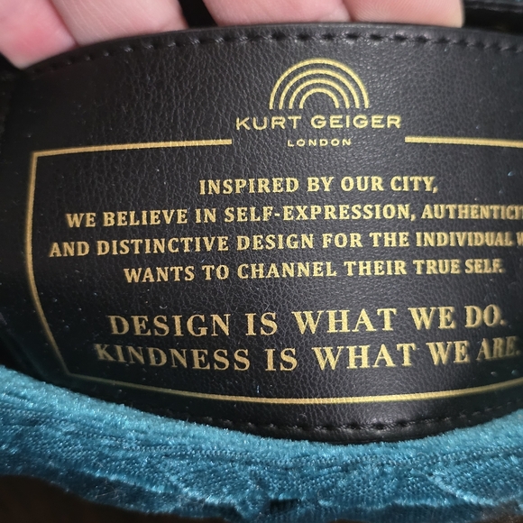 Kurt Geiger Teal Velvet Shoulder Bag - NWT - Picture 2 of 12